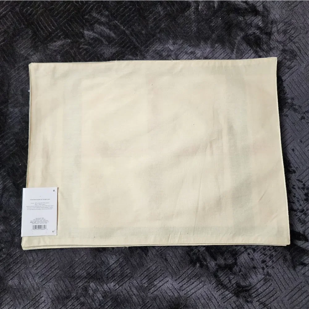 NEW! Threshold 100% Cotton Set Of 4 reversible Pastel Plaid Placemats 14